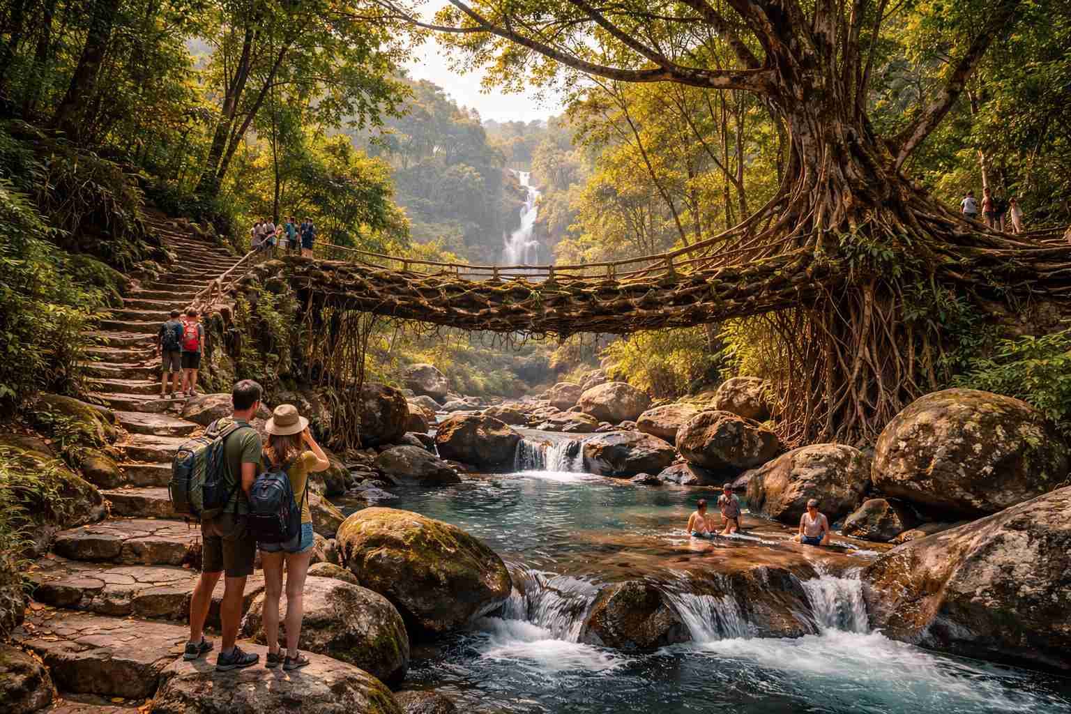 Living Root Bridge Trekking