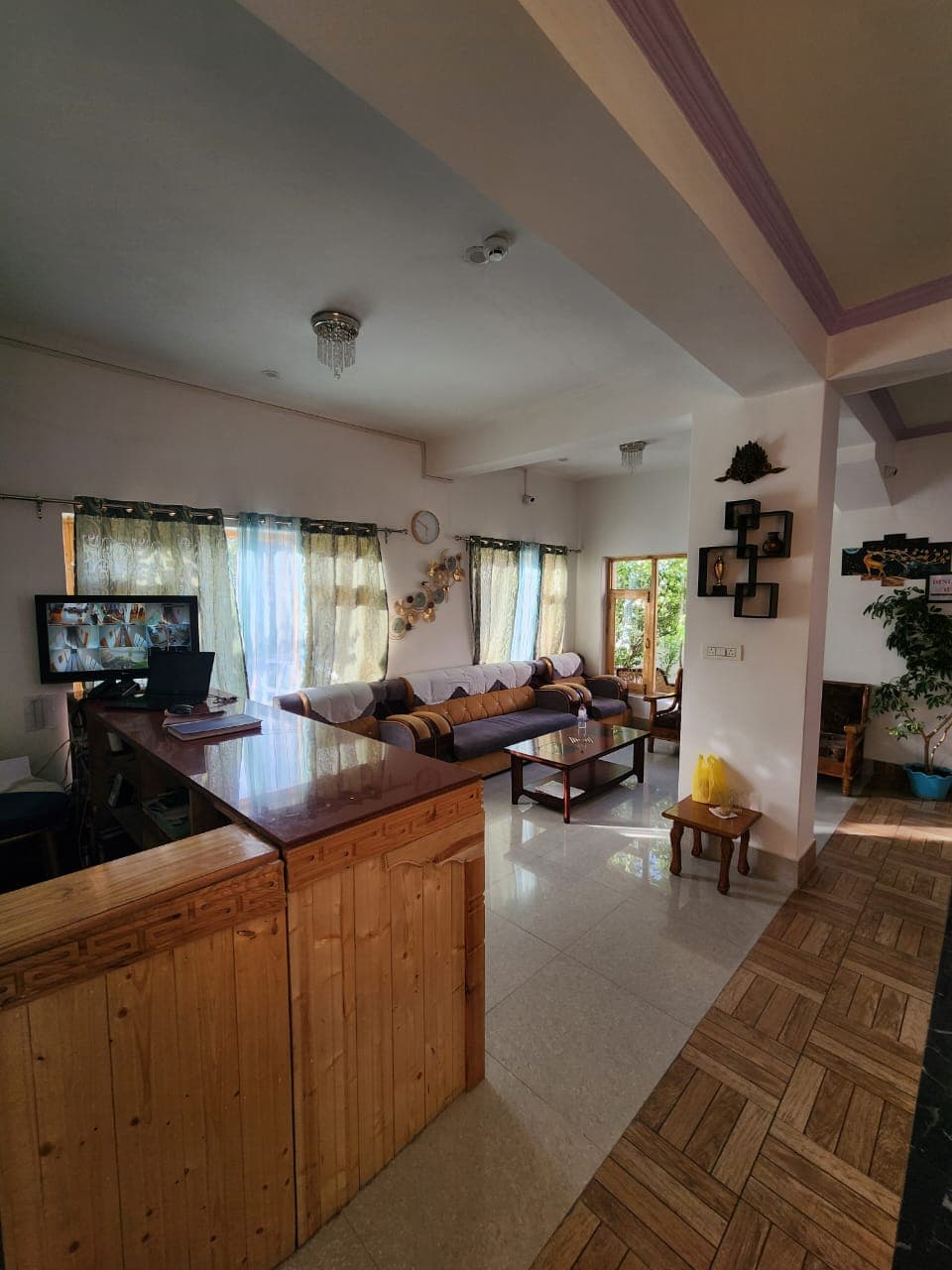 Reception view & Waiting Area